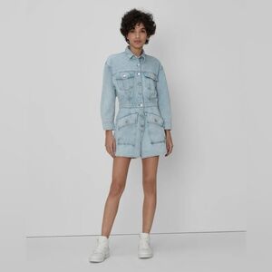 NWT FOR all 7 Mankind Light Blue Denim Romper ✨